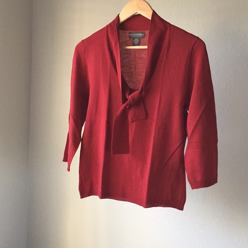 ๐ด SOLD ๐ด BANANA REPUBLIC Italian merino sweater - Picture 1 of 6